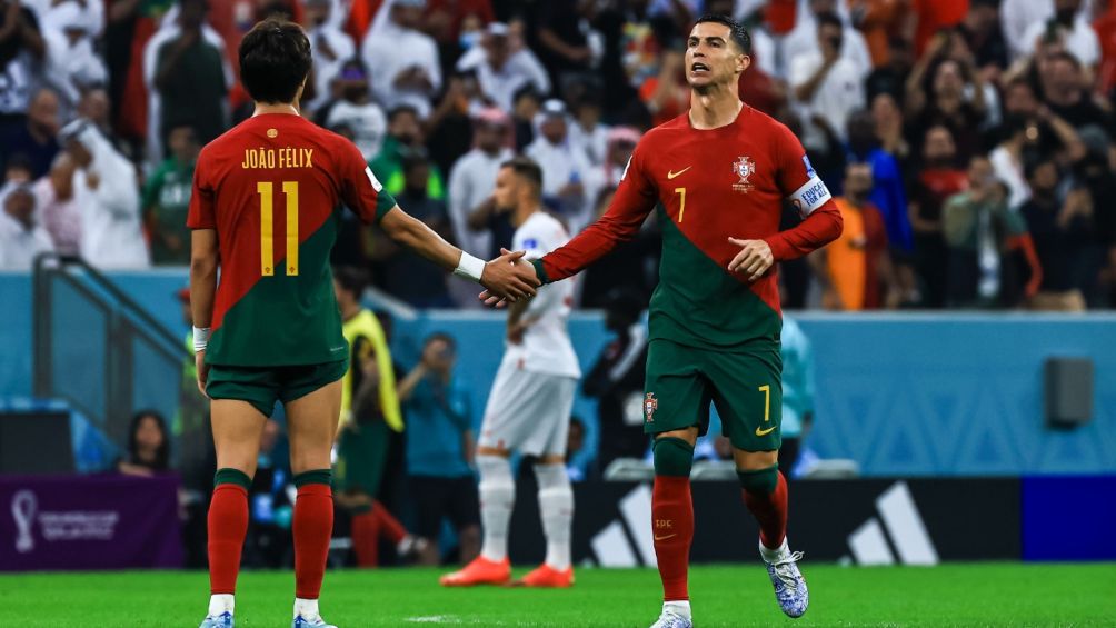 El portugués entró de cambio en el partido. 