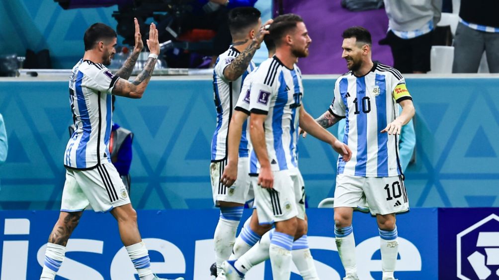 Messi celebró el pase de Argentina a la final