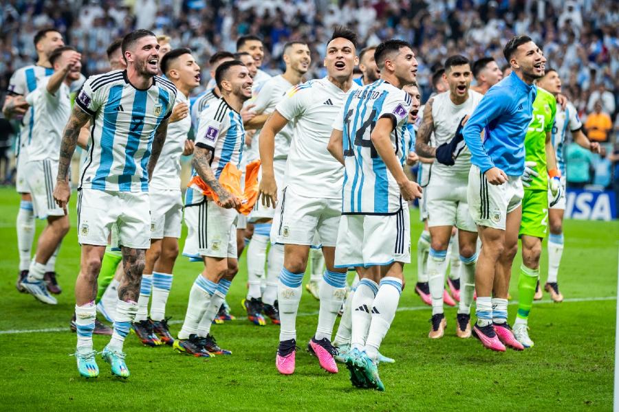 Selección Argentina celebrando