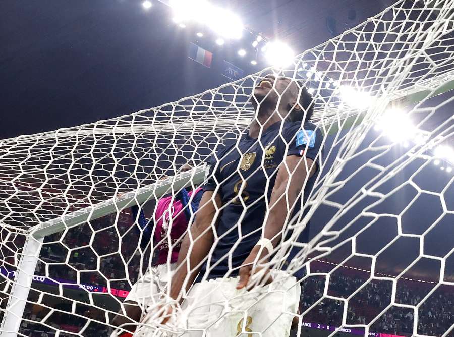 Aurelien Tchouaméni al fallar su penal en la Final de la Copa del Mundo