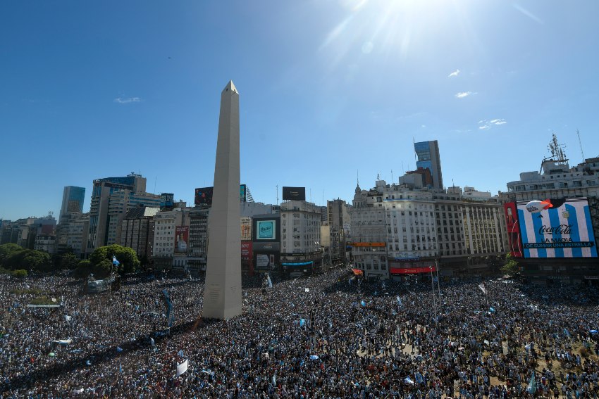 Argentina celebrando su título Mundial