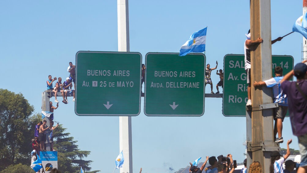 Afición argentina salió herida en los festejos