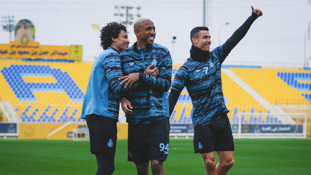 Ronaldo junto a Talisca y Luis Gustavo
