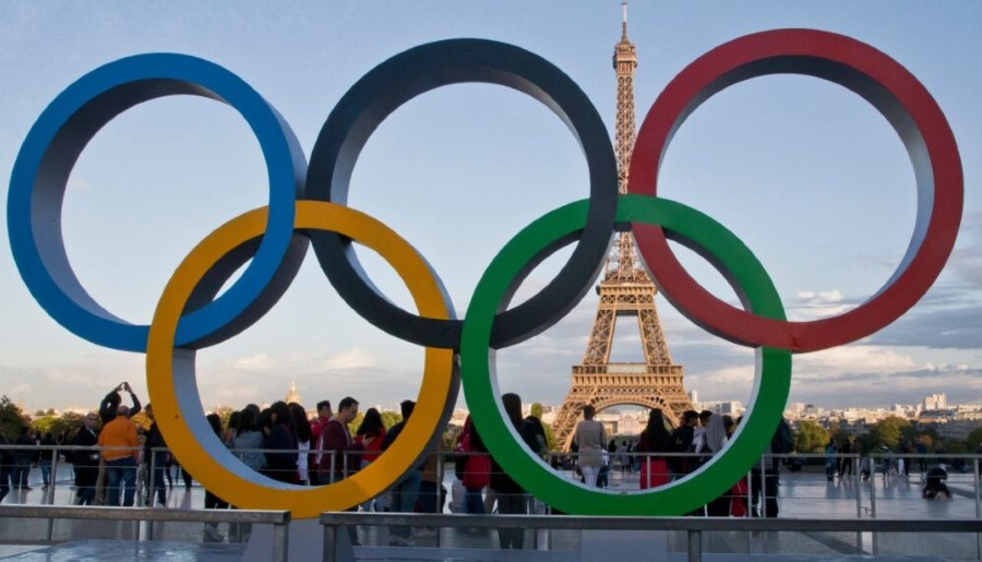 Los aros olímpicos en París