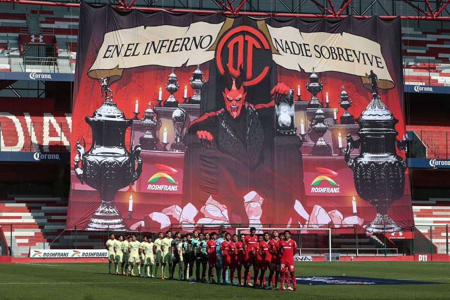 Toluca y América en la Ida en el Estadio Nemesio Diez