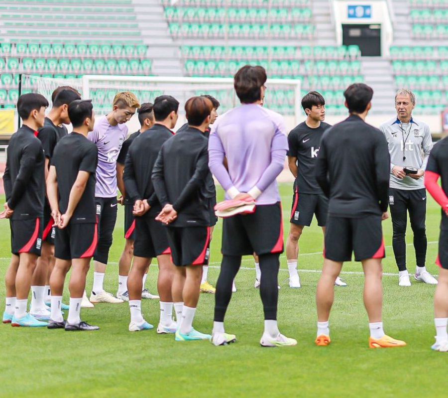 Jürgen Klinsmann con la Selección de Corea