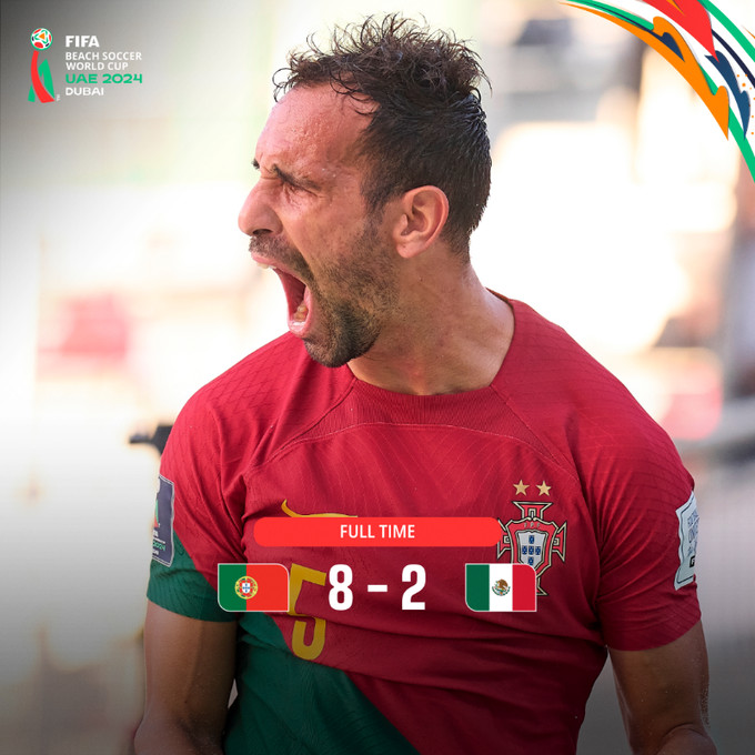 Marcador Final de México vs Portugal