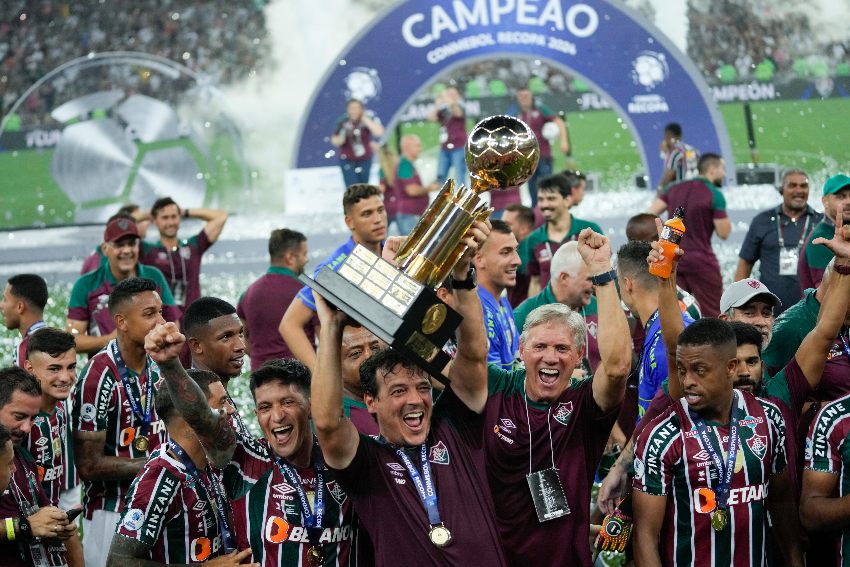 Fluminense tras ganar la Recopa Sudamericana