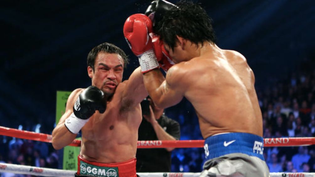 Márquez en una pelea ante Manny Pacquiao