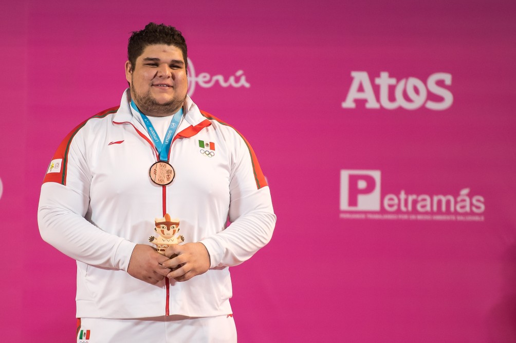 El atleta en los Juegos Panamericanos de 2019