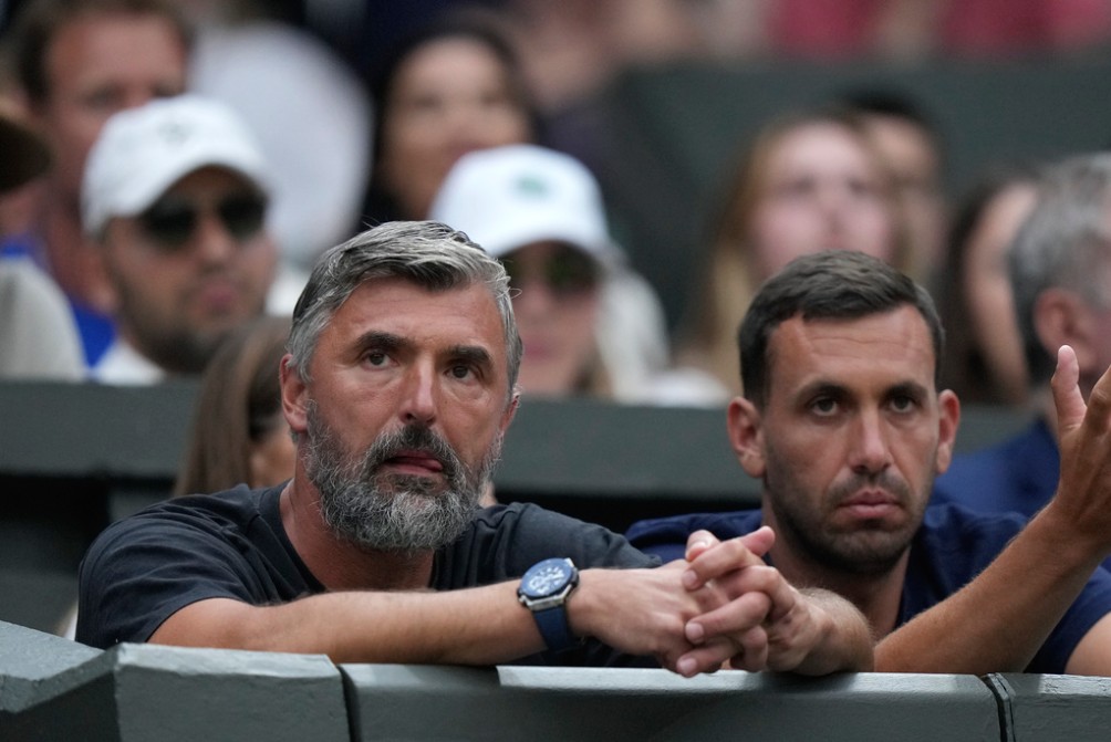 Ivanisevic observa desde la grada un partido de Djokovic