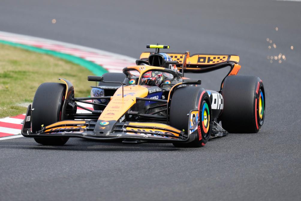 Lando Norris en la clasificación del Gran Premio de Japón