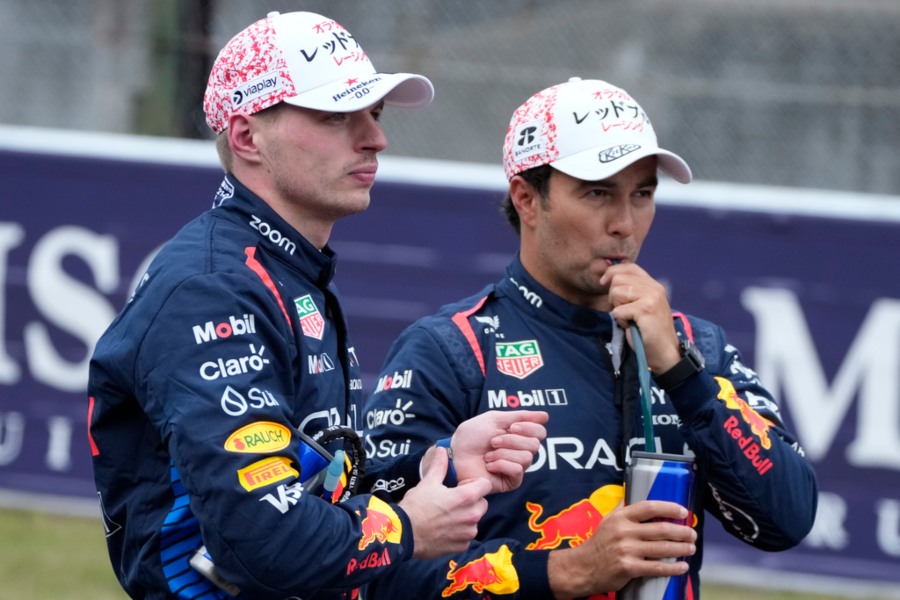 Sergio Pérez y Max Verstappen, compañeros en RB