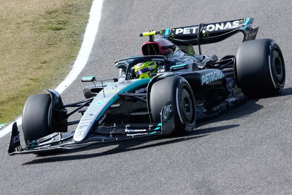 Hamilton en el Gran Premio de Japón