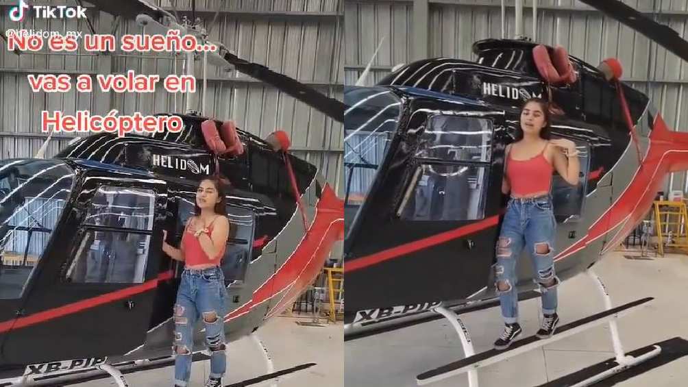 Las placas que se ven en el video coinciden con las del helicóptero accidentado. 