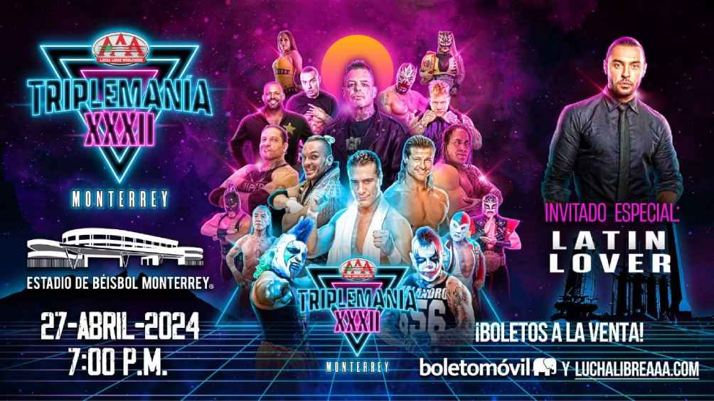 La primera parte de Triplemanía XXXII se llevará a cabo el 27 de abril en Monterrey. 