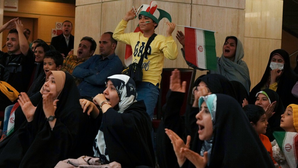 Afición de Irán durante la pasada Copa Mundial Qatar 2022