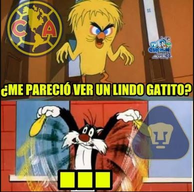 Disfruta de los mejores memes que dejó la goleada de América a Pumas