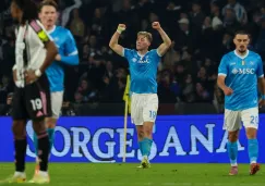 Dos goles del danés para darle la victoria a los napolitanos Dos goles del danés para darle la victoria a los napolitanos