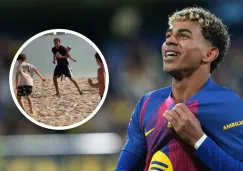 Lamine Yamal sorprende y se une a partido entre niños en las playas de Dubai Lamine Yamal sorprende y se une a partido entre niños en las playas de Dubai