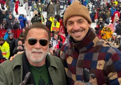 Zlatan Ibrahimovich y Schwarzenegger Zlatan Ibrahimovich y Schwarzenegger