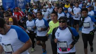 Algunos corredores durante el evento organizado por Querétaro