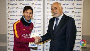 Messi es reconocido como el mejor del mes de enero