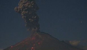 Erupción del Popocatépetl 