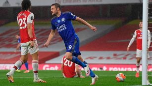 Arsenal: Jamie Vardy rescató empate del Leicester ante los Gunners