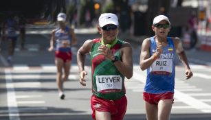 José Leyver en marcha de 50 kilómetros