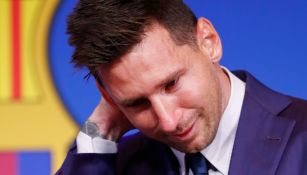 Messi se despide del Barcelona en conferencia