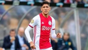 Álvarez en un partido con el Ajax