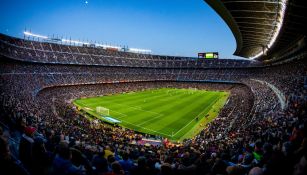 Camp Nou en el último partido con público antes de la pandemia