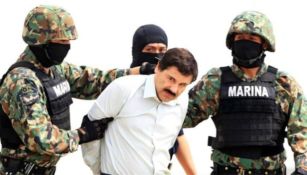 El Chapo Guzmán después de ser capturado en 2014