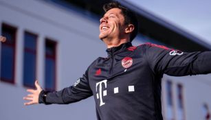 Robert Lewandowski con el Bayern Múnich