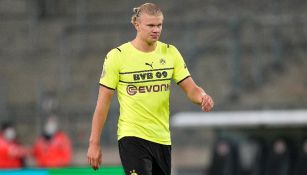 Erling Haaland jugando partido con el BVB en la Copa de Alemania