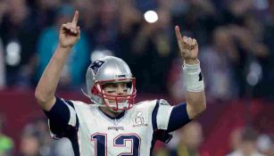 Tom Brady en el festejo de un Super Bowl