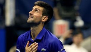 Novak Djokovic festejando 