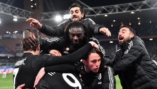 Jugadores de la Juventus festejando un gol