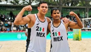 Gaxiola y Rubio durante la Copa Continental de Playa NORCECA