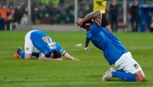 Selección de Italia tras quedar eliminada de Qatar 2022