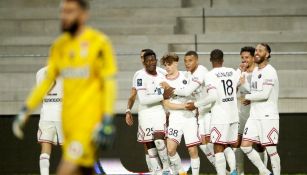 PSG celebra ante Angers en la Ligue 1