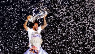 Marcelo celebrando la Champions League