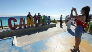 Turistas en Cancún 