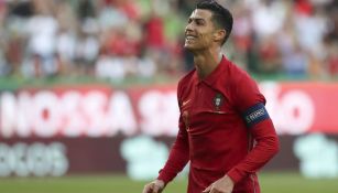 Cristiano Ronaldo durante el partido entre Portugal y República Checa