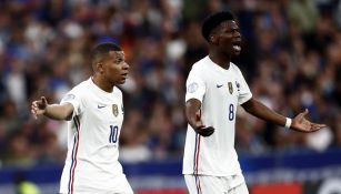 Mbappé y Tchoauméni, con la selección de Francia