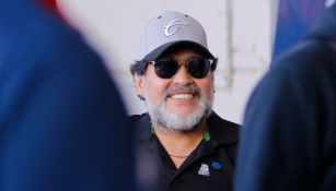 Maradona cuando dirigía a Dorados