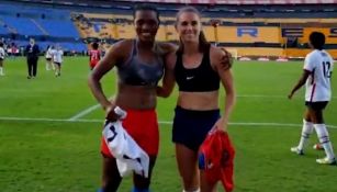 Concacaf W: Alex Morgan cambió camiseta con sorprendida jugadora de Haití