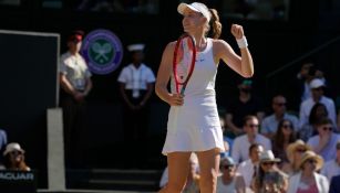 Rybakina celebra en Wimbledon