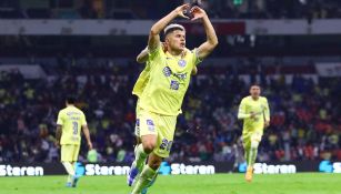 Richard Sánchez celebra el gol del triunfo